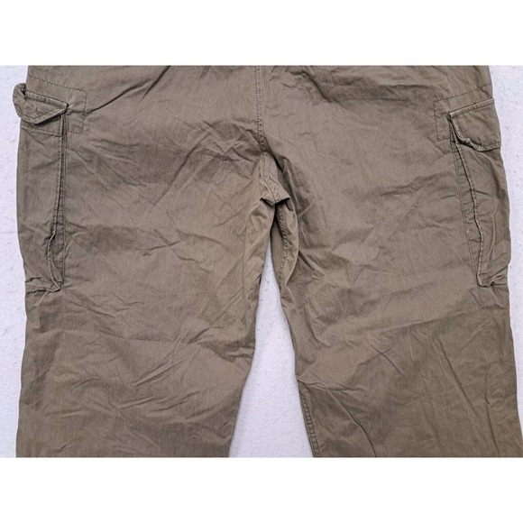 VTG Abercrombie Fitch Pants Mens XL 38x30 Paratroops Cargo Baggy Green T-2083 - Picture 9 of 10